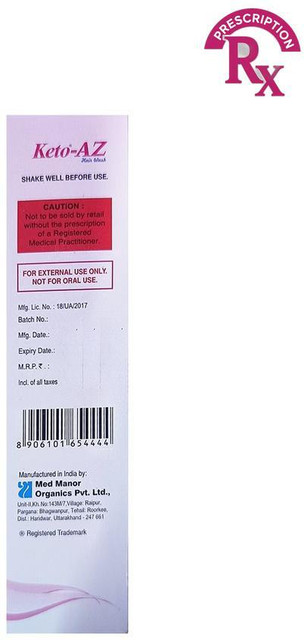 Keto Az Hair Wash (125 ml) Price in India - Buy Keto Az Hair Wash
