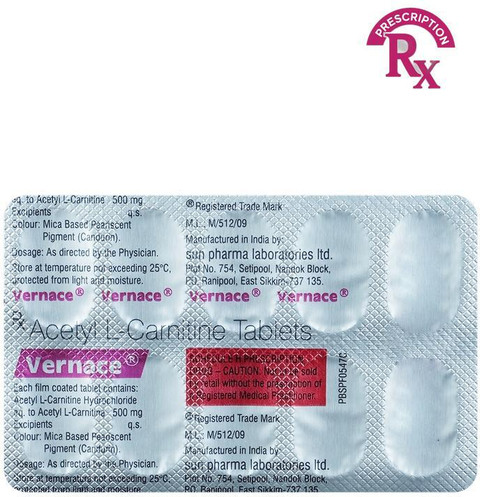 vernace acetyl l carnitine tablets Vernace Tablet (10 Tab) Price in India