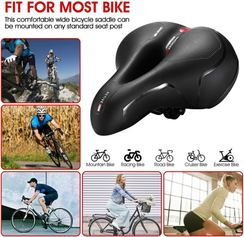 Linist Comfortable Bicycle Seat Cushion -Bicycle Seat for Men, Women Saddle