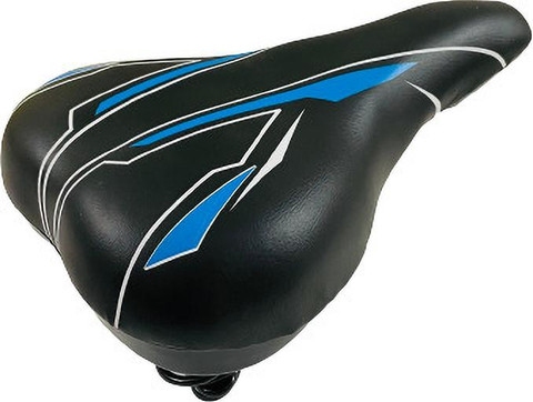 impetus Bicycle Saddle Grip Combo Blue Cycle Seat Handlebar Grip