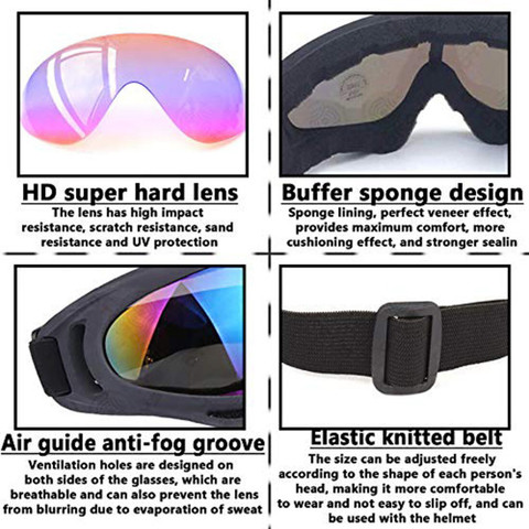 BR TrendZ Eyewear Helmet Goggles Anti-UV Outdoor Sport Cool ATV