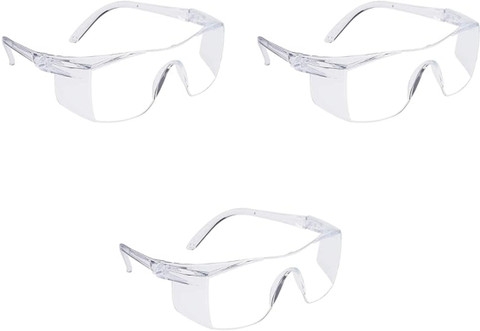 GrahLogy Pcs Unisex Plastic White Transparent Goggles/Sunglasses