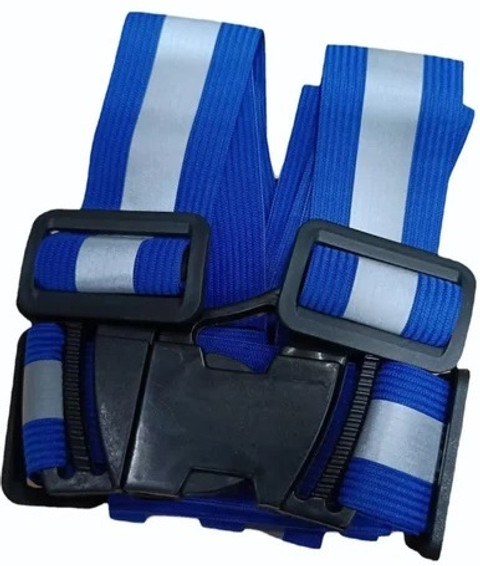ANGELSAFE Reflective Cross Jacket (Belt Blue Color with Radium