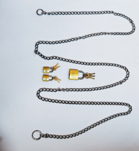 MEIBAO feet chain with lock for chain and locks for bag