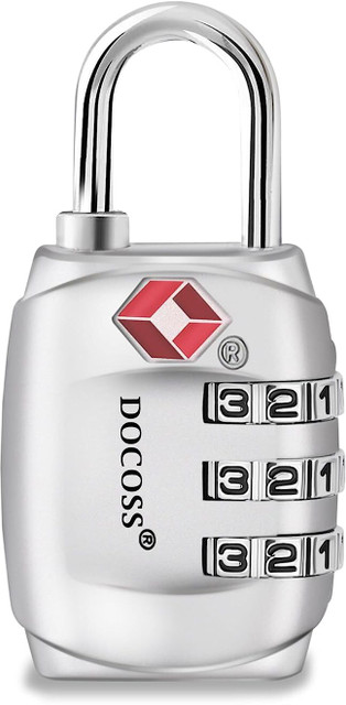 DOCOSS Set of 331 Metal TSA Lock for Bag/TSA Lock Number Password Travel  Lock Safety Lock