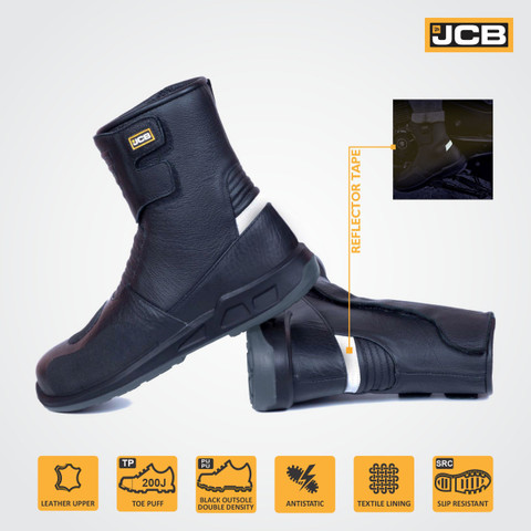 JCB Soft Toe Genuine Leather Safety Shoe Price in India - Buy JCB