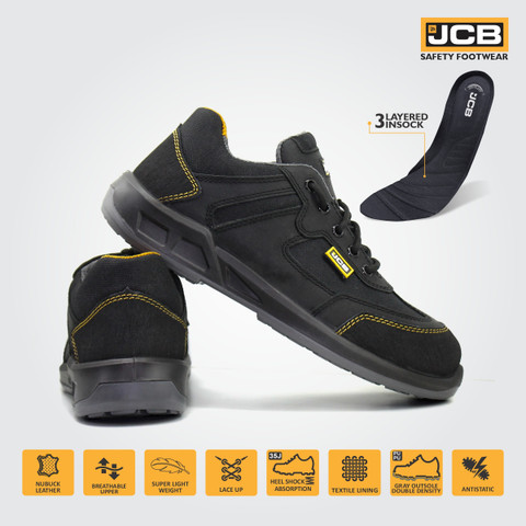 JCB Steel Toe Nubuck Leather Safety Shoe Price in India - Buy JCB