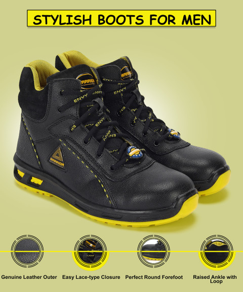 Liberty Steel Toe Genuine Leather Safety Shoe Price in India - Buy