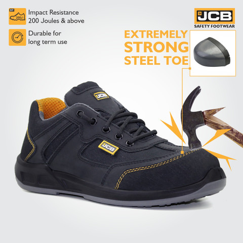 JCB Steel Toe Nubuck Leather Safety Shoe Price in India - Buy JCB