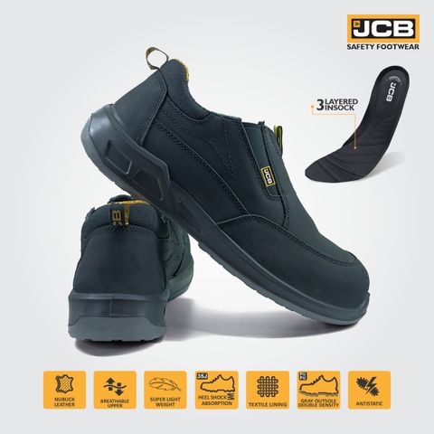JCB Steel Toe Nubuck Leather Safety Shoe Price in India - Buy JCB