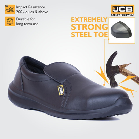 JCB Steel Toe Artificial Leather Safety Shoe Price in India - Buy