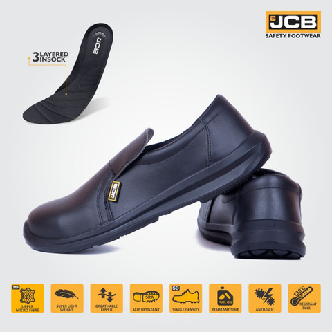 JCB Steel Toe Artificial Leather Safety Shoe Price in India - Buy