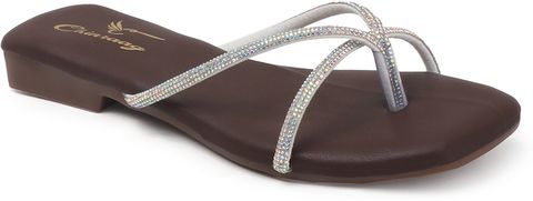 CHINRAAG Women Flats Sandal Brown Size 5 - Image 4