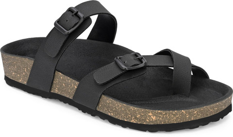 UNDERROUTE Stylish Dual Strap Buckle Design Men Sandals - Buy