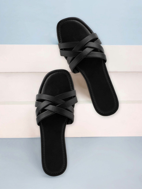 SHOMEE Trending Flat Sandals l Stylish Slipper For Women's, Girl's Outdoor  Party Wear Women Flats