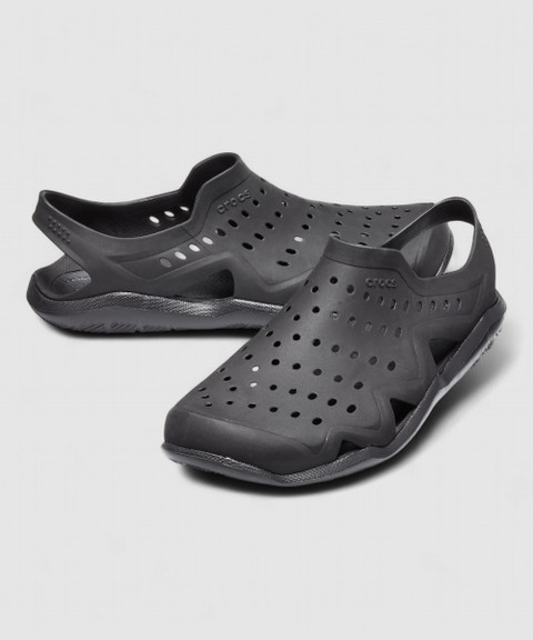 Clogs Crocs Swiftwater Wave Black Buy Black Casual Sandals For Men