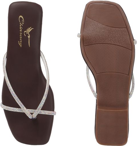 CHINRAAG Women Flats Sandal Brown Size 5 - Image 7