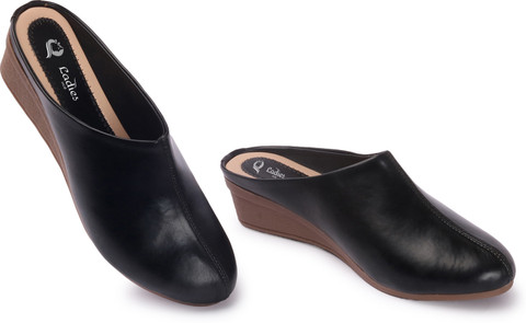 ladies hub Office Wear Back Open Mules Shoes Women Wedges Buy
