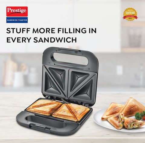 Prestige PSDP 02 750 W Sandwich Toaster With Fixed Deep Sandwich