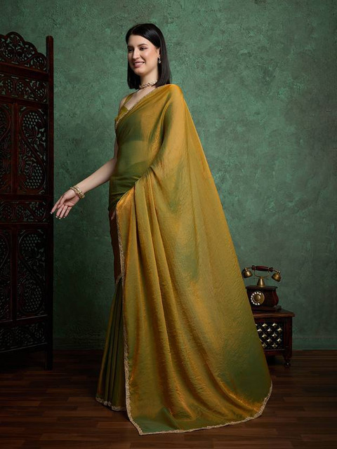Sitanjali Self Design Bollywood Chiffon Saree