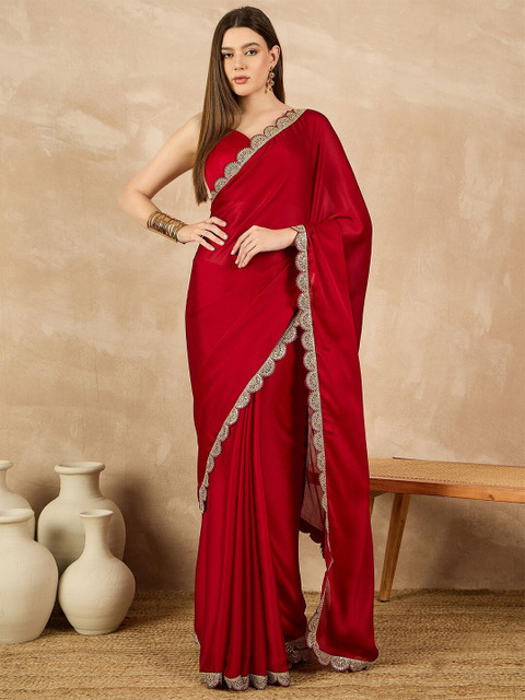Buy BLEESBURY Embroidered, Solid/Plain, Self Design Bollywood
