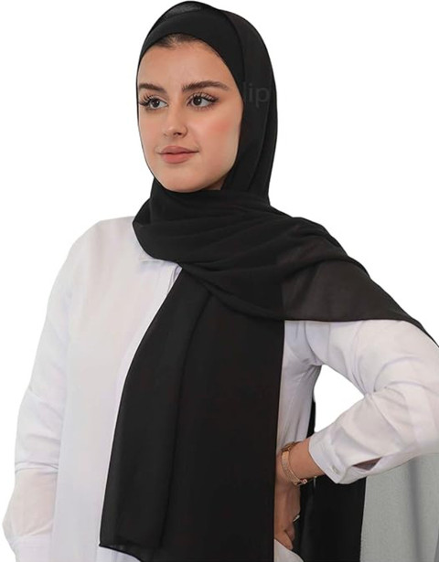 AutoBurg Solid Georgette Women Scarf - Buy AutoBurg Solid