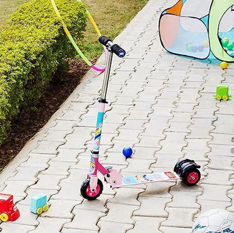 Trex ONE LEG Skating Cycle Leg Push Scooter PINK FOLDABLE WITH