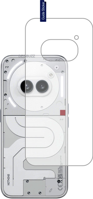 DESIBUZZ Back Tempered Glass for Nothing Phone (2a) 5G, Nothing Phone 2a  Plus