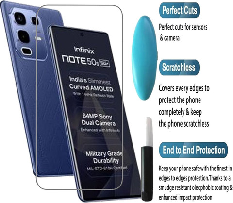 Flipkart SmartBuy Edge To Edge Tempered Glass for Infinix Note 50s 5G+