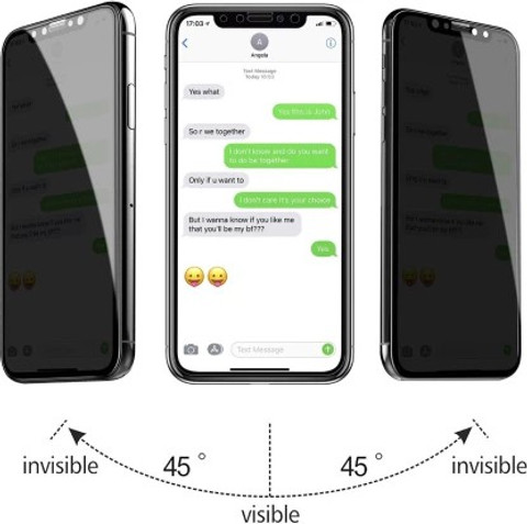 Mobikings Edge To Edge Tempered Glass for APPLE iPhone 13 Pro Max Privercy  Glass
