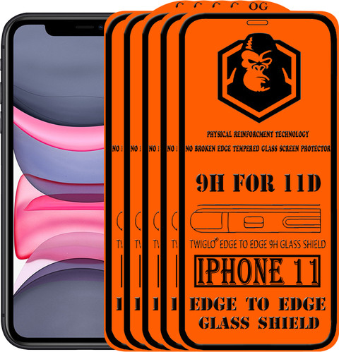 TWIGLO Edge To Edge Tempered Glass for Apple IPHONE 11 TWIGLO