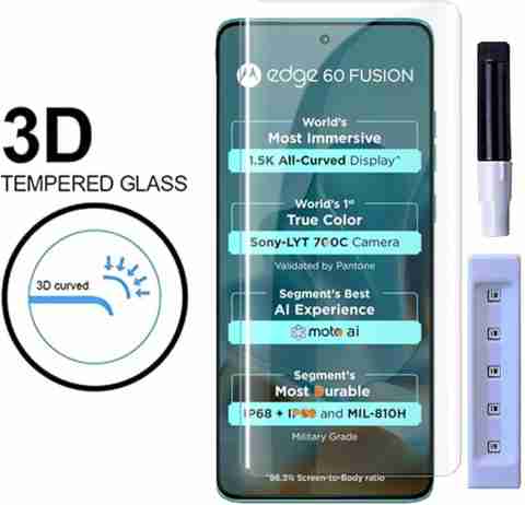 g rhino Edge To Edge Tempered Glass for MOTO EDGE 60 FUSION g