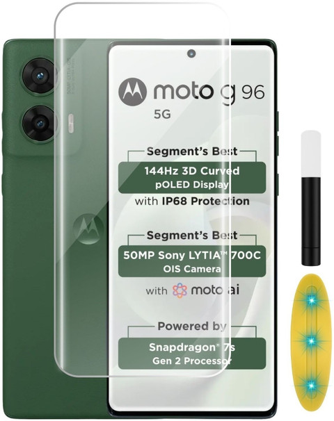 KWINE CASE Edge To Edge Tempered Glass for Moto G96 5G, Motorola G96 5G