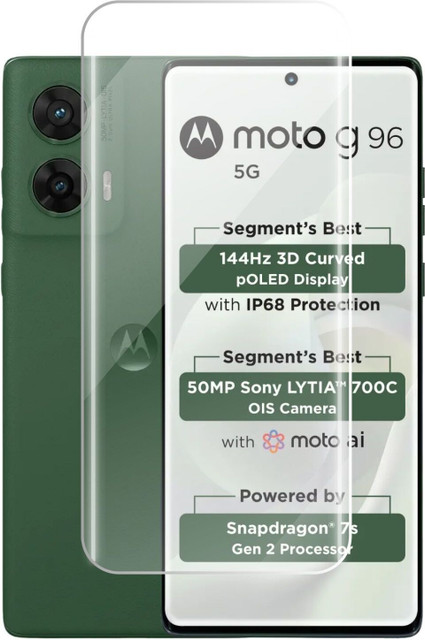 Flipkart SmartBuy Edge To Edge Tempered Glass for Moto G96 5G