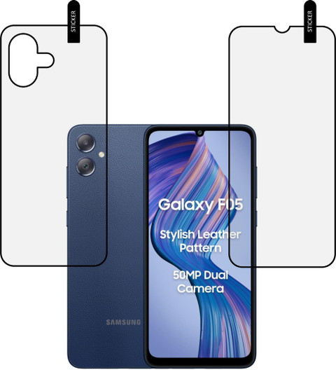 MOBKAVACH Front and Back Tempered Glass for Samsung Galaxy F05