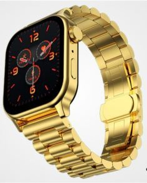 KONG FU MA SMARTWATCH Nano Glass for RISE LUX FLAT SCREEN GOLD CHAIN STRAP UNISEX WATCH Copy (58)
