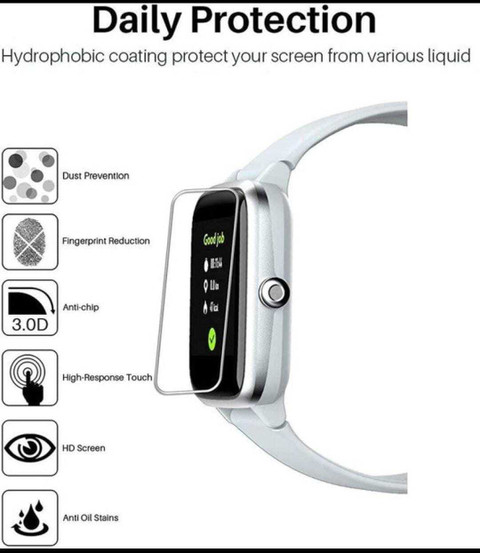 Pushpa Edge To Edge Tempered Glass for Apple Watch SE Copy (6