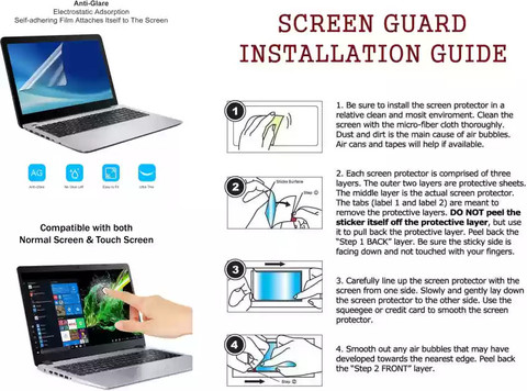 Guardpad Screen Guard for HP EliteBook 840-G2-L3Z76UT (Clear,1) Only  Compatible with 14 inch Screen Laptops