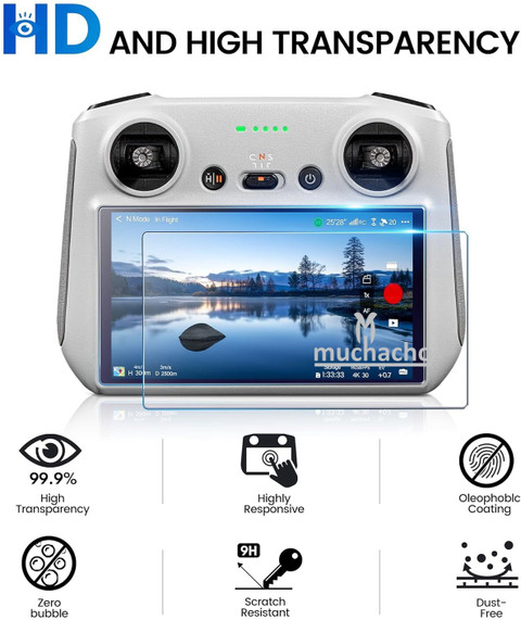 muchacho Screen Guard for DJI RC, DJI RC2 HD Screen Protector For