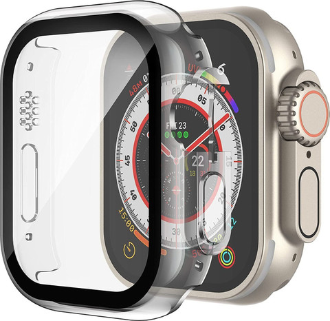 TSHIENTT Front and Back Tempered Glass for Case for Apple Watch
