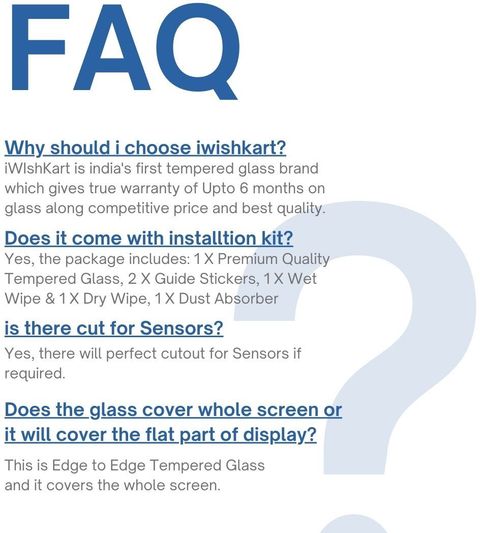 iWishKart Edge To Edge Tempered Glass for Oppo A6x 5G, Oppo A6x, HiS ...