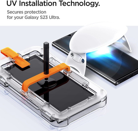 Spigen Tempered Glass Guard for Galaxy S23 Ultra Spigen