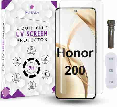 Mobilebies Tempered Glass Guard for Honor 200 Advanced HD+ UV