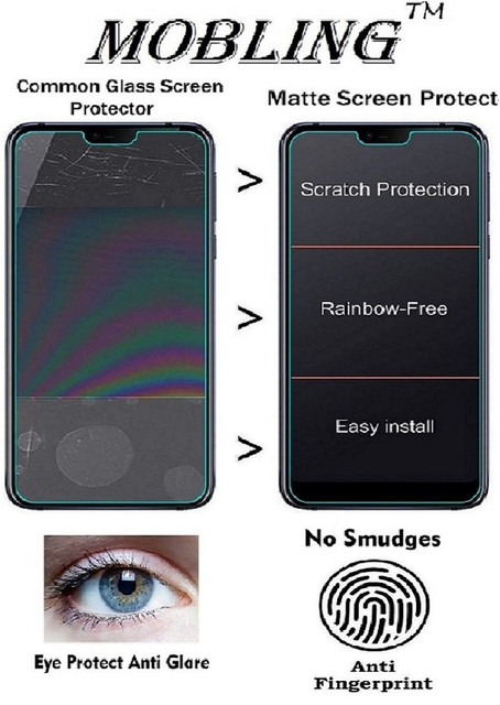 Mobling Tempered Glass Guard for VIVO Y81 1808 (AntiGlare Matte