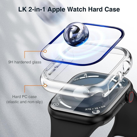 TSHIENTT Edge To Edge Tempered Glass for Apple Watch Series 10 42mm Screen  Protector, Case with Tempered Glass Screen Protector, HD Ultra-Thin Bumper 