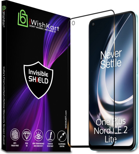 iWishKart Tempered Glass Guard for OnePlus Nord CE Lite 5G, 1+ Nord CE  Lite 5G, OnePlus Nord CE2 Lite 5G