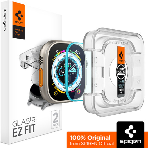 Spigen Tempered Glass Guard for Apple Watch Ultra (49mm) Spigen