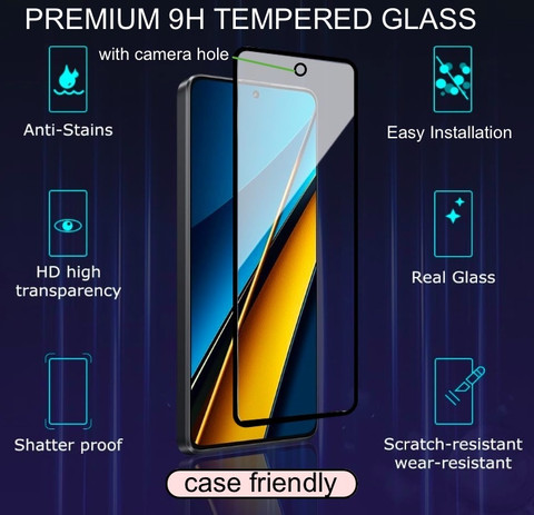 FAD-E Tempered Glass Guard for Google Pixel 6a, Google Pixel 7a