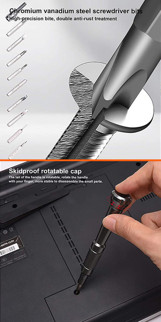 Harden 50PCS Precision Screwdriver Set, Bits Made from CRV Steel