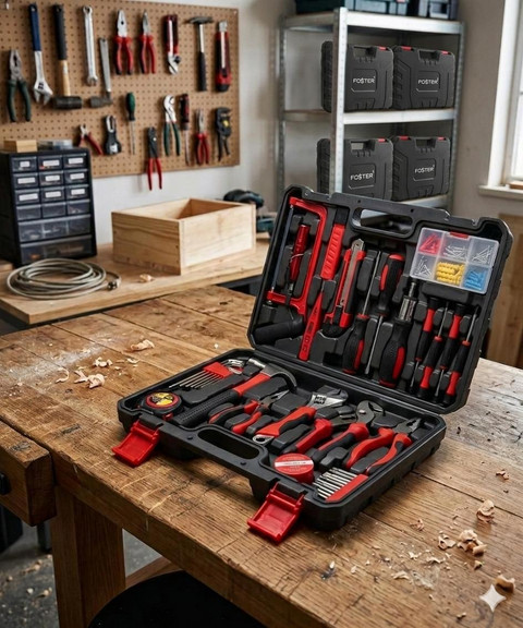 FOSTER FHT-905 | 150pcs Hand Tool Kit | Wrench,Screwdriver,Plier